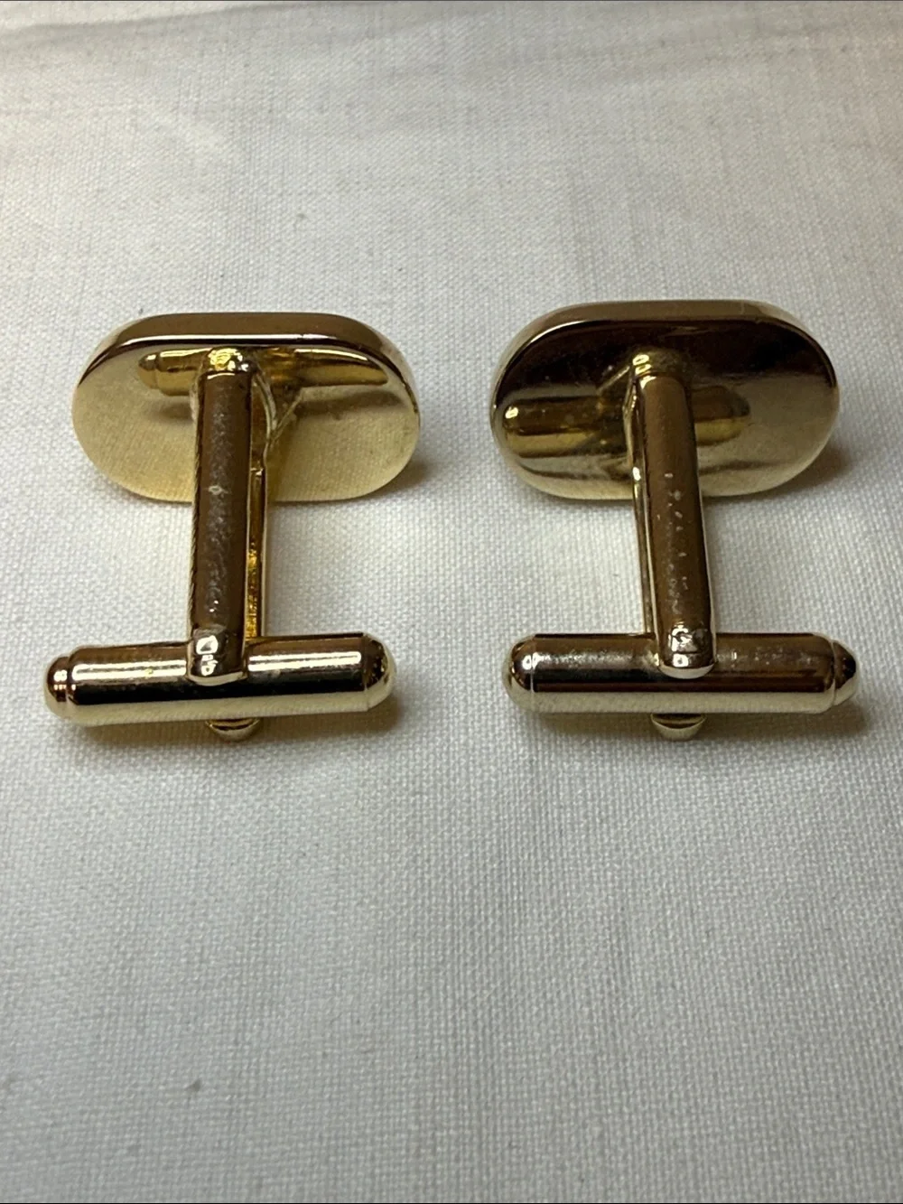 Givenchy 4G Logo Gold Tone Oval Vintage Cufflinks 1